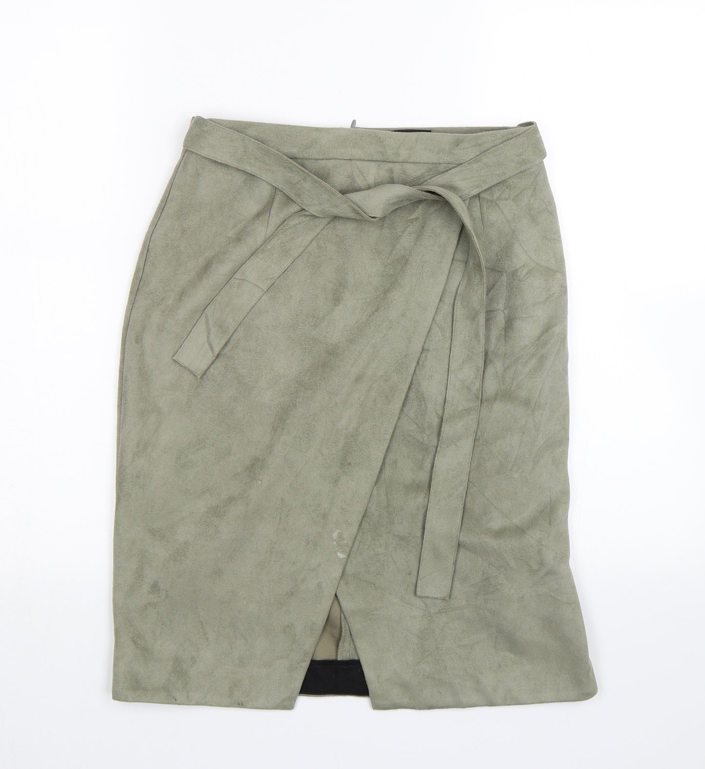River Island Womens Green   Wrap Skirt Size 8