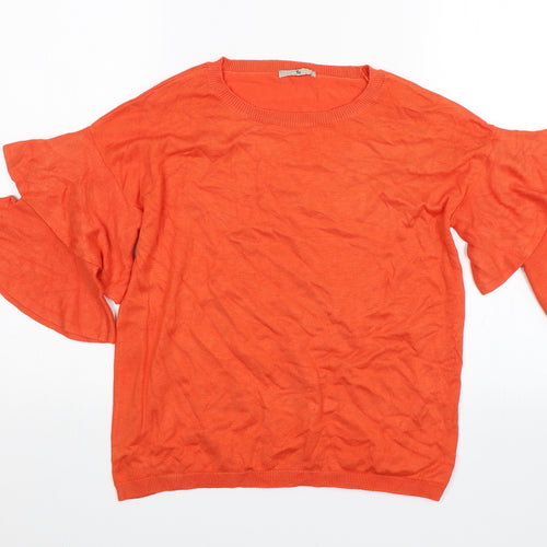 TU Womens Orange   Pullover Jumper Size 10