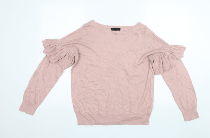 F&F Womens Pink Pullover Jumper Size 12