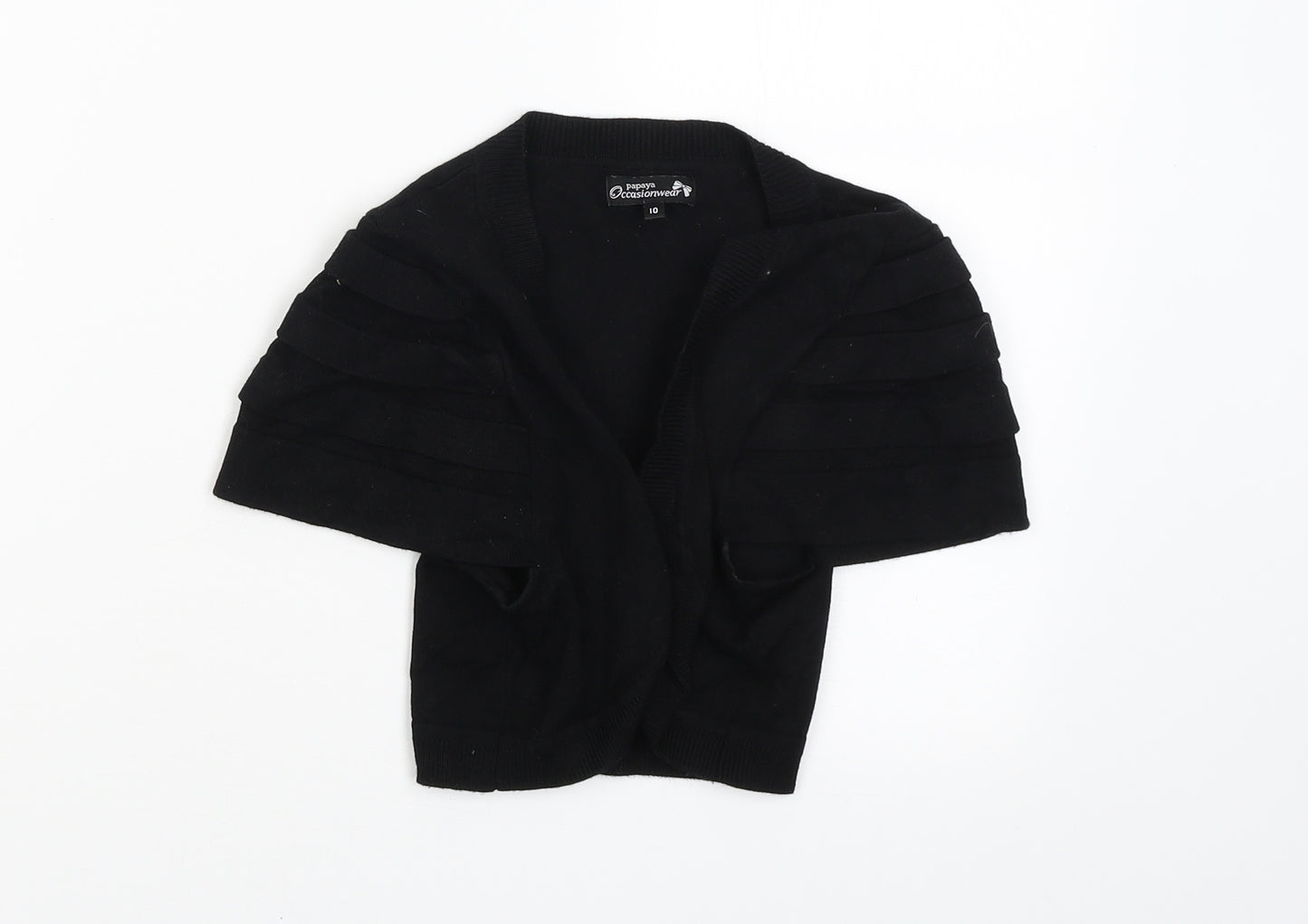 Papaya Womens Black   Cardigan Jumper Size 10
