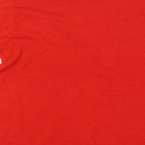 M&S Womens Red   Pullover Jumper Size 12