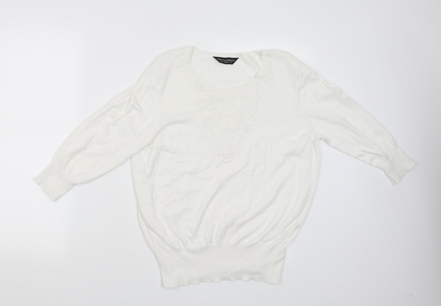 Dorothy Perkins Womens White   Pullover Jumper Size 16