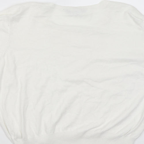 Dorothy Perkins Womens White   Pullover Jumper Size 16