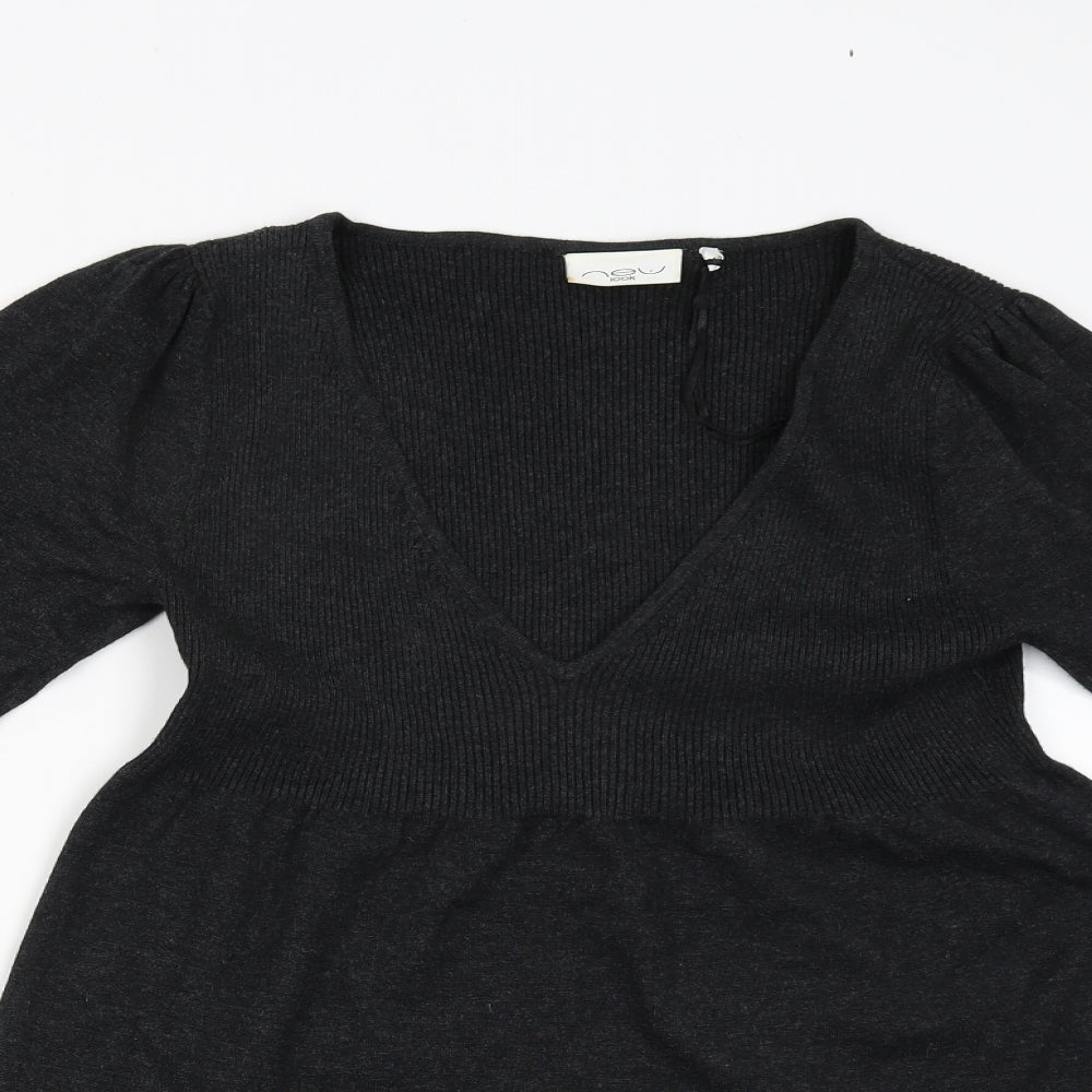 New Look Womens Grey   Jumper Dress  Size 14