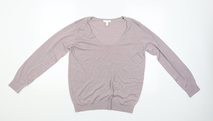 H&M Womens Pink Pullover Jumper Size M
