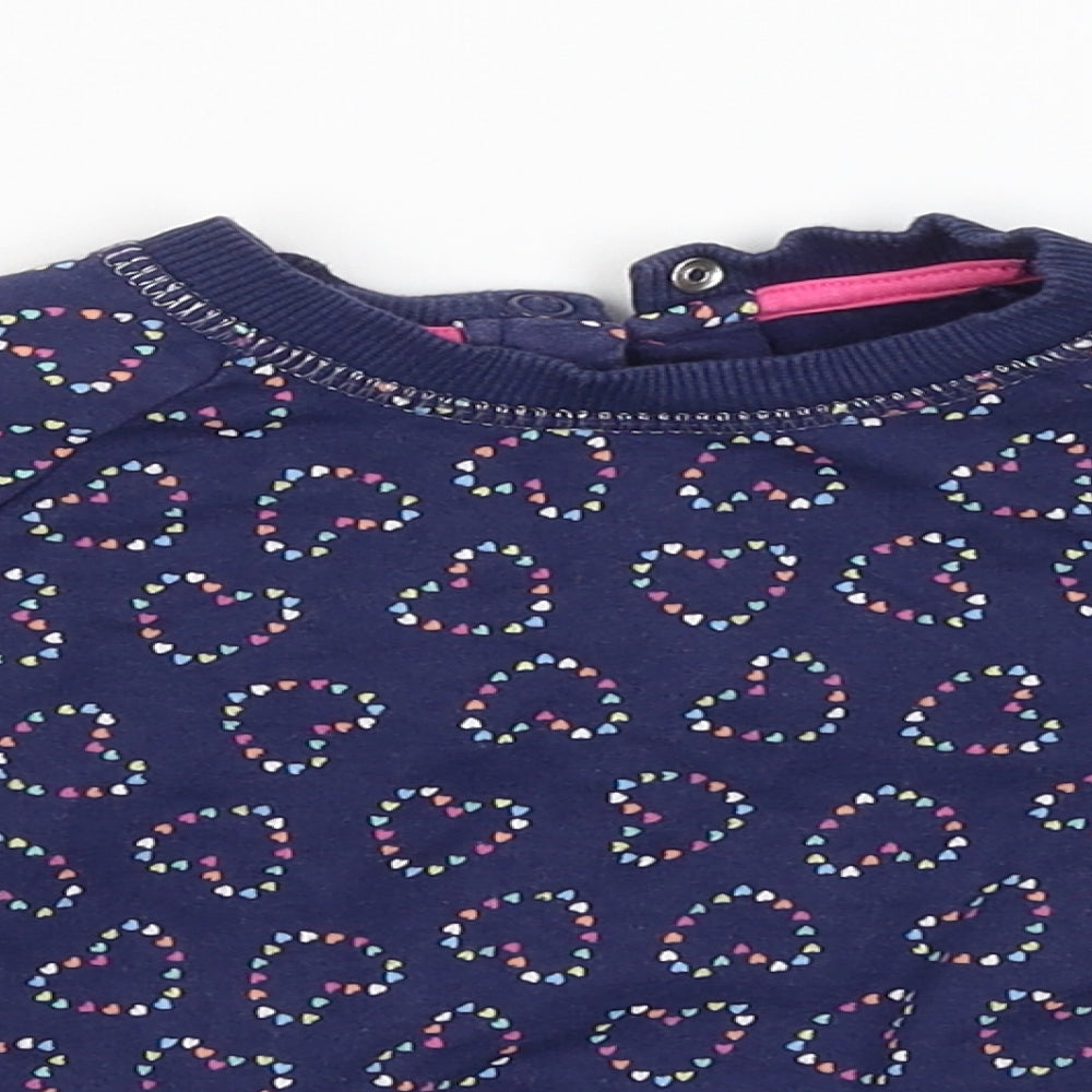 Mothercare Boys Blue   Pullover Jumper Size 18-24 Months  - Hearts