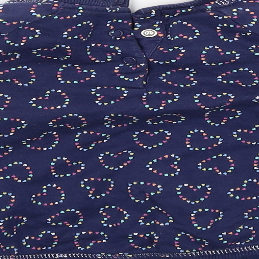 Mothercare Boys Blue   Pullover Jumper Size 18-24 Months  - Hearts