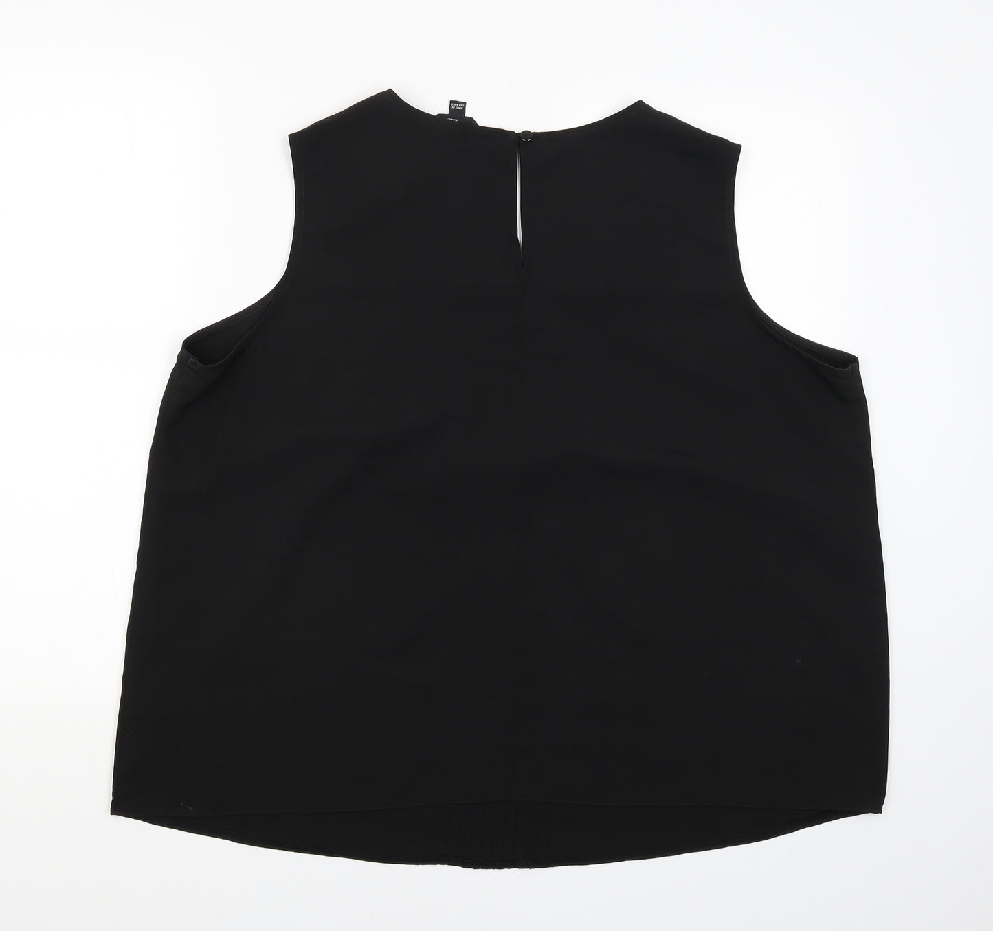 Wardrobe Essentials Womens Black   Basic Tank Size 24