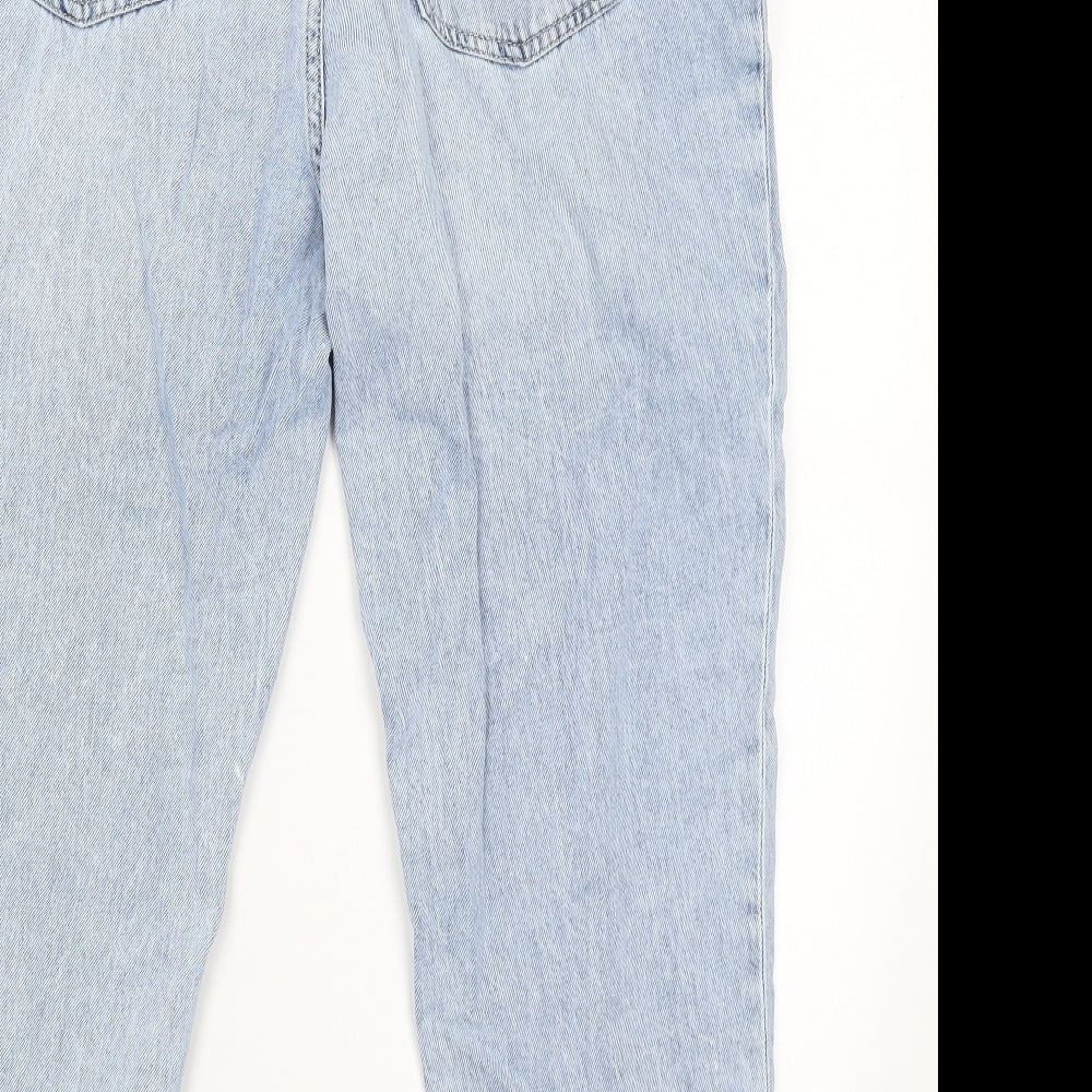 H&M Womens Blue   Mom Jeans Size 12 L23 in