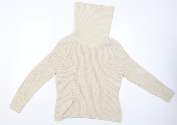 Monsoon Womens Beige   Pullover Jumper Size L