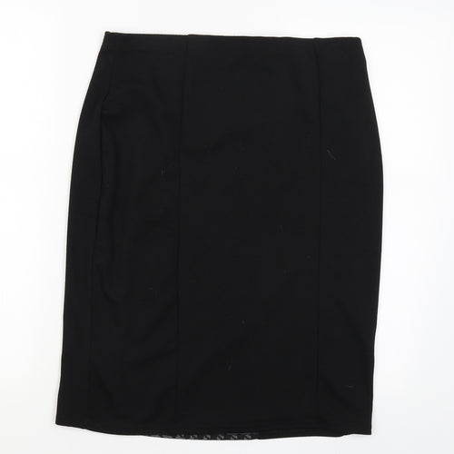 David Emanuel Womens Black   Straight & Pencil Skirt Size 14