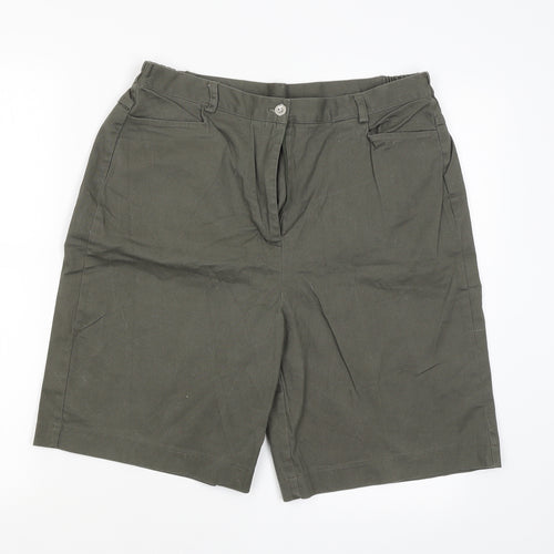 Dixie Womens Green   Cargo Shorts Size 16
