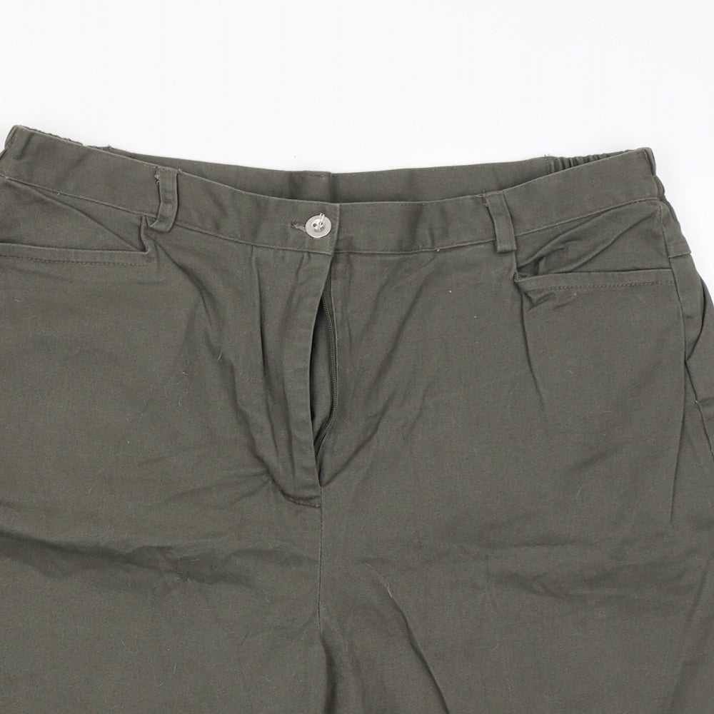 Dixie Womens Green   Cargo Shorts Size 16