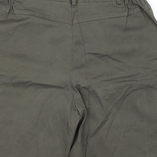Dixie Womens Green   Cargo Shorts Size 16