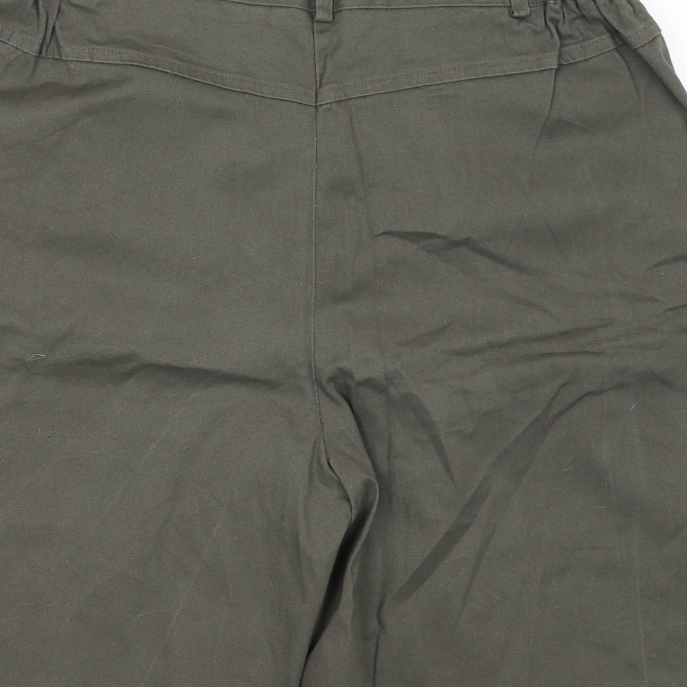 Dixie Womens Green   Cargo Shorts Size 16