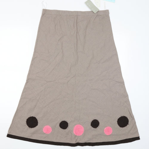 Per Sea Womens Beige   Tulip Skirt Size 14