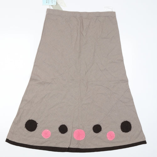 Per Sea Womens Beige   Tulip Skirt Size 14