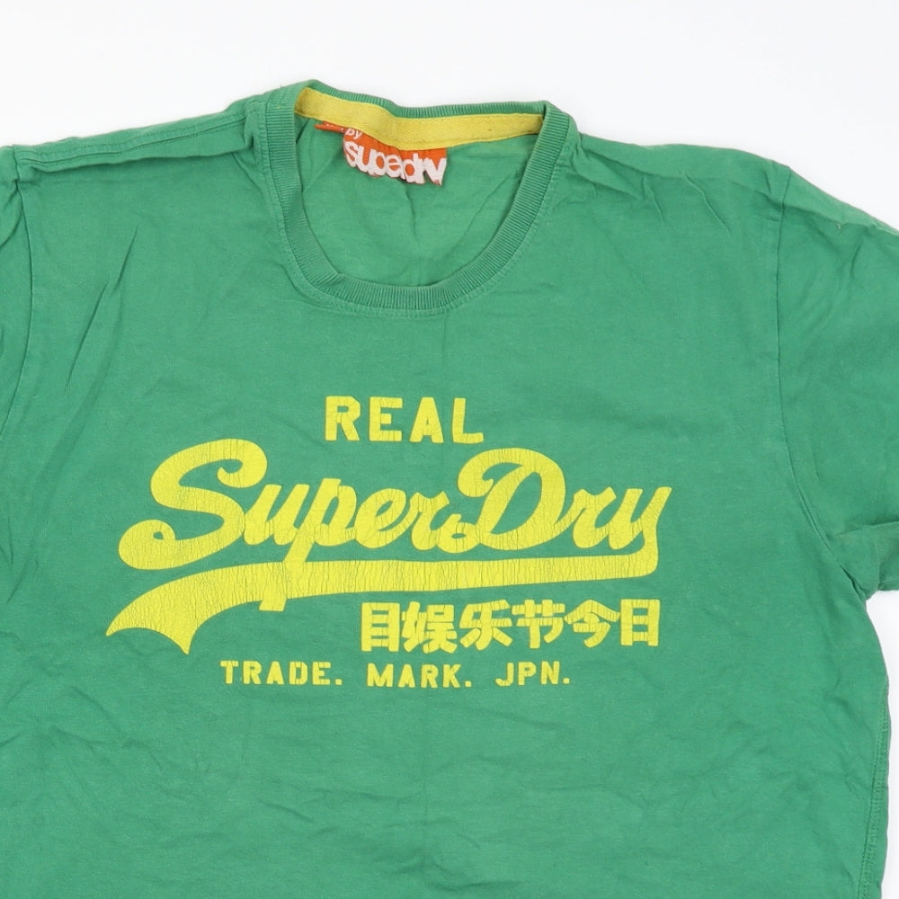 Superdry Mens Green    T-Shirt Size 2XL