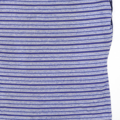 Dorothy Perkins Womens Blue Striped  Basic Blouse Size 14