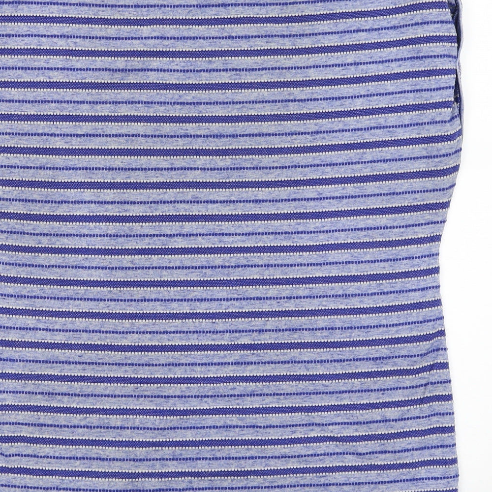 Dorothy Perkins Womens Blue Striped  Basic Blouse Size 14