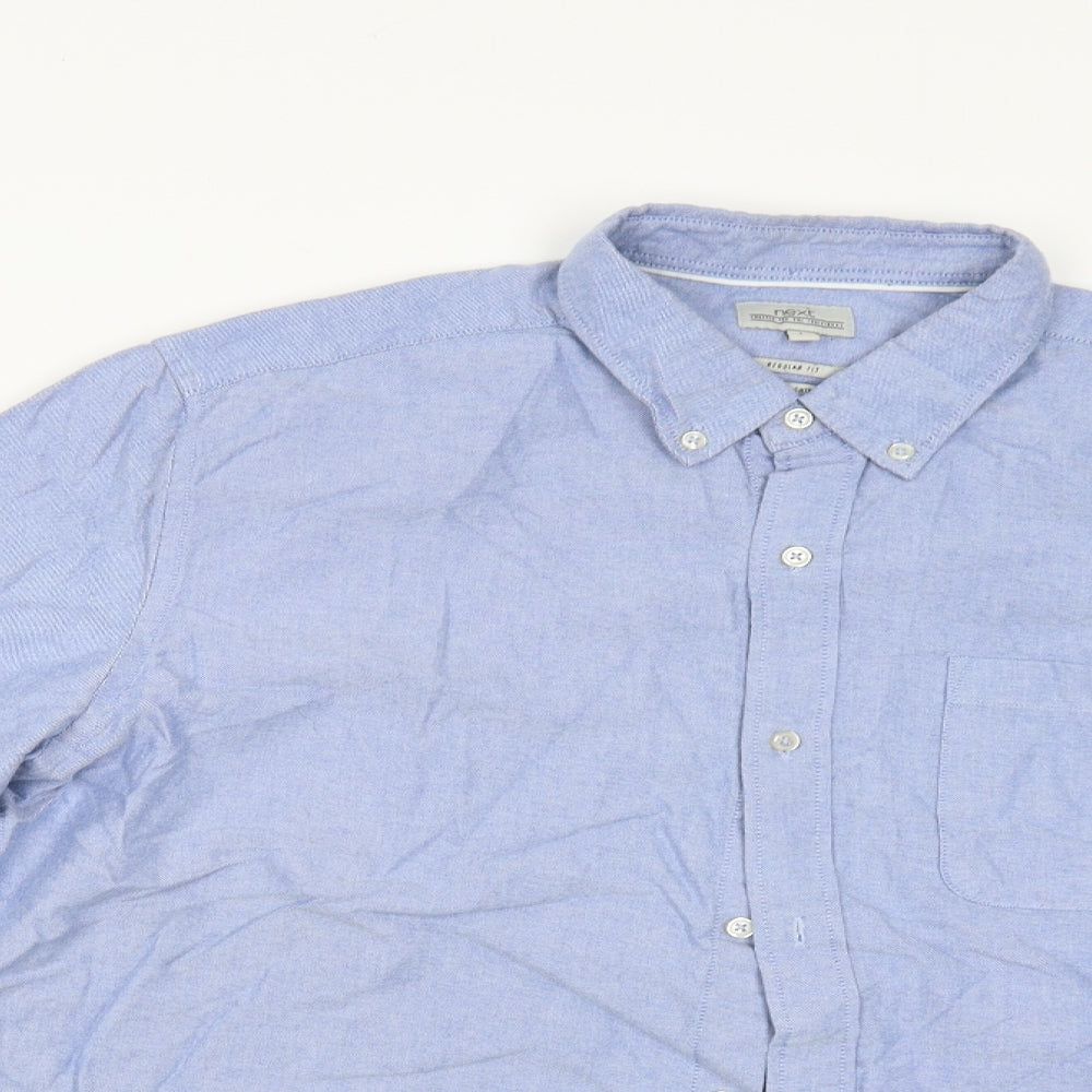 NEXT Mens Blue    Button-Up Size L