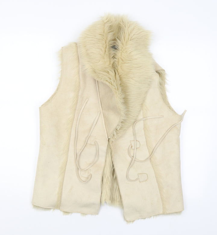 Purple Rain Womens Beige   Jacket  Size L
