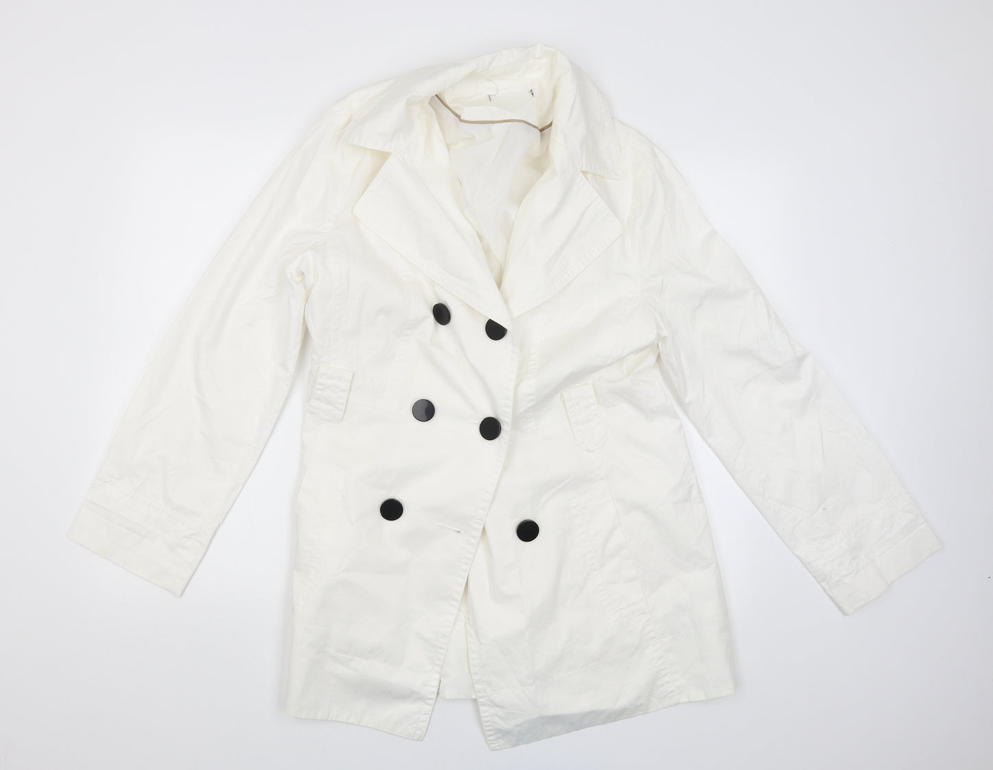 Evie Womens White   Jacket Coat Size 14