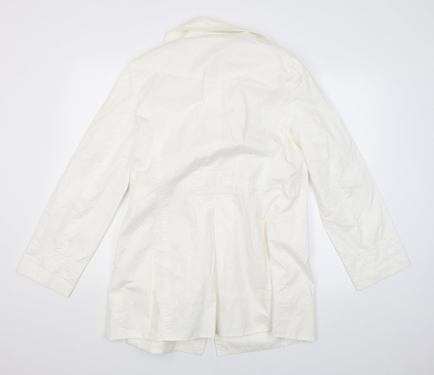 Evie Womens White   Jacket Coat Size 14
