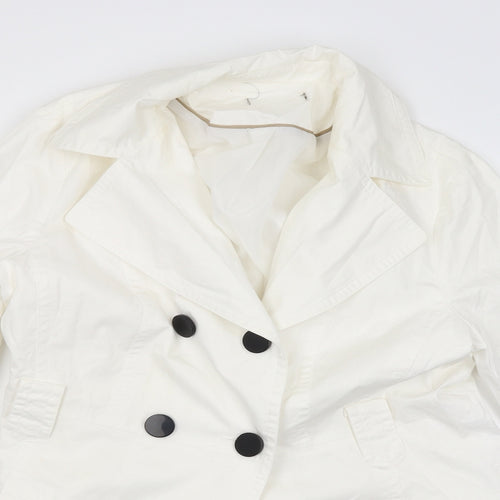 Evie Womens White   Jacket Coat Size 14