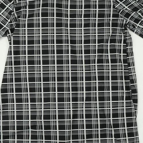 Select Womens Multicoloured Plaid  Overcoat Jacket Size 14