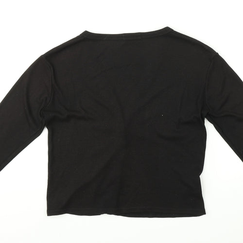 La Femme Womens Black   Cardigan Jumper Size 12