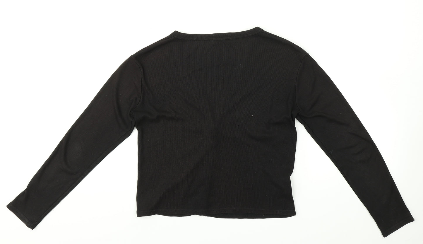 La Femme Womens Black   Cardigan Jumper Size 12