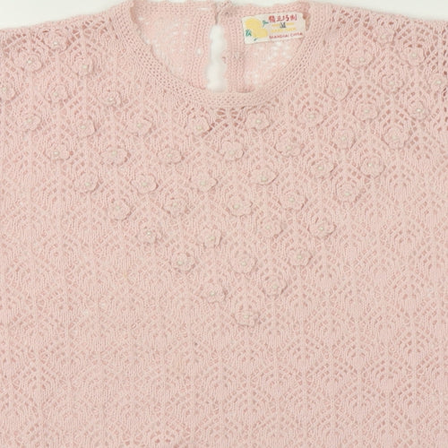 Preworn Womens Pink   Cardigan Jumper Size M