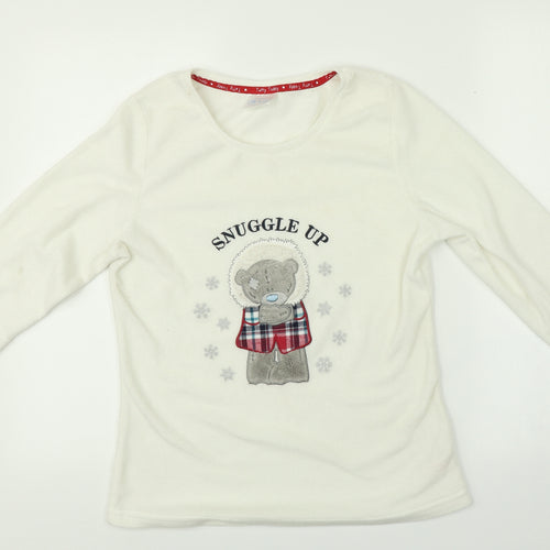 Me To You Womens White    Pyjama Top Size 8