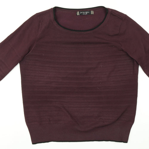 Principles Womens Purple   Pullover Jumper Size 14