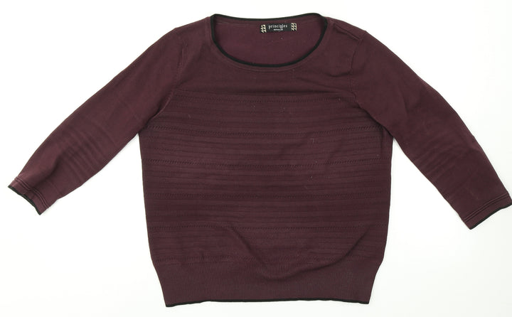 Principles Womens Purple Pullover Jumper Size 14