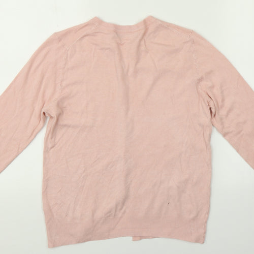 M&S Womens Pink   Cardigan Jumper