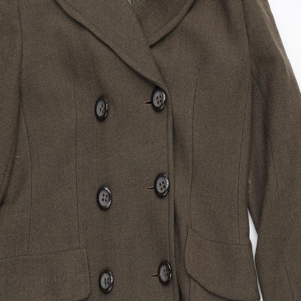 Mansfield Womens Grey   Overcoat Coat Size 14