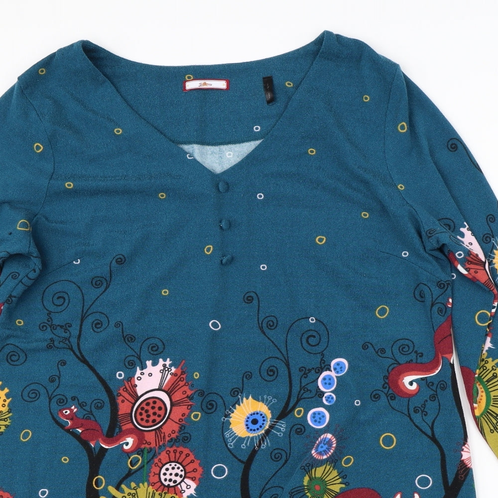 Joe Brown Womens Multicoloured Floral  Jumper Dress  Size 16