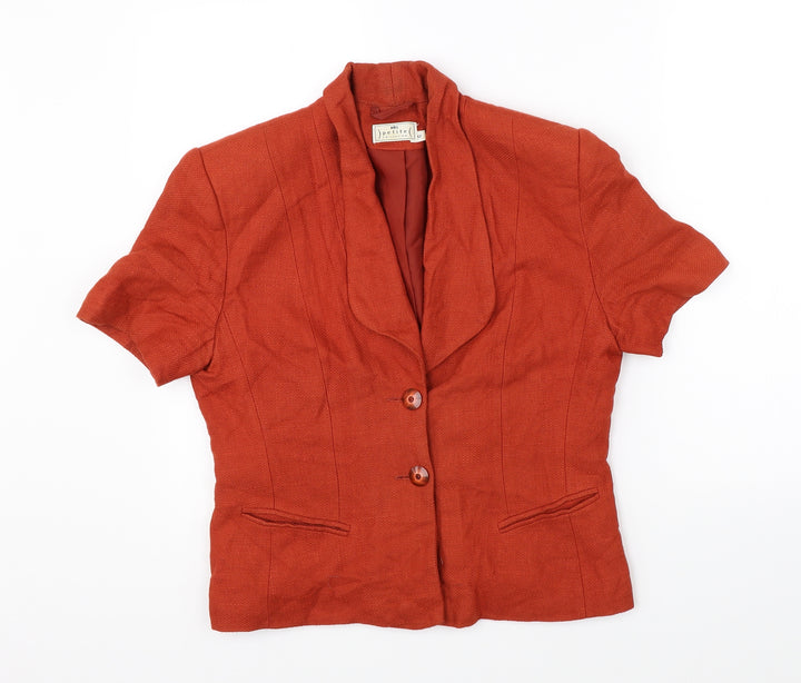 BHS Womens Orange Jacket Blazer Size 12