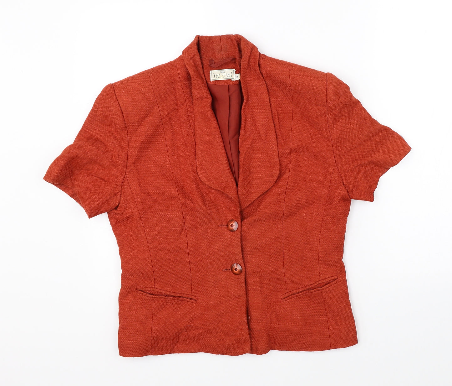 BHS Womens Orange   Jacket Blazer Size 12