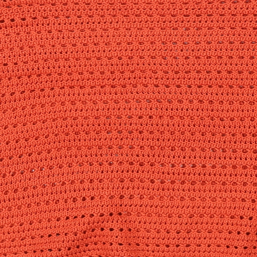 M&Co Womens Orange  Knit Pullover Jumper Size 16