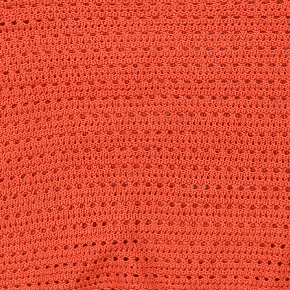 M&Co Womens Orange  Knit Pullover Jumper Size 16