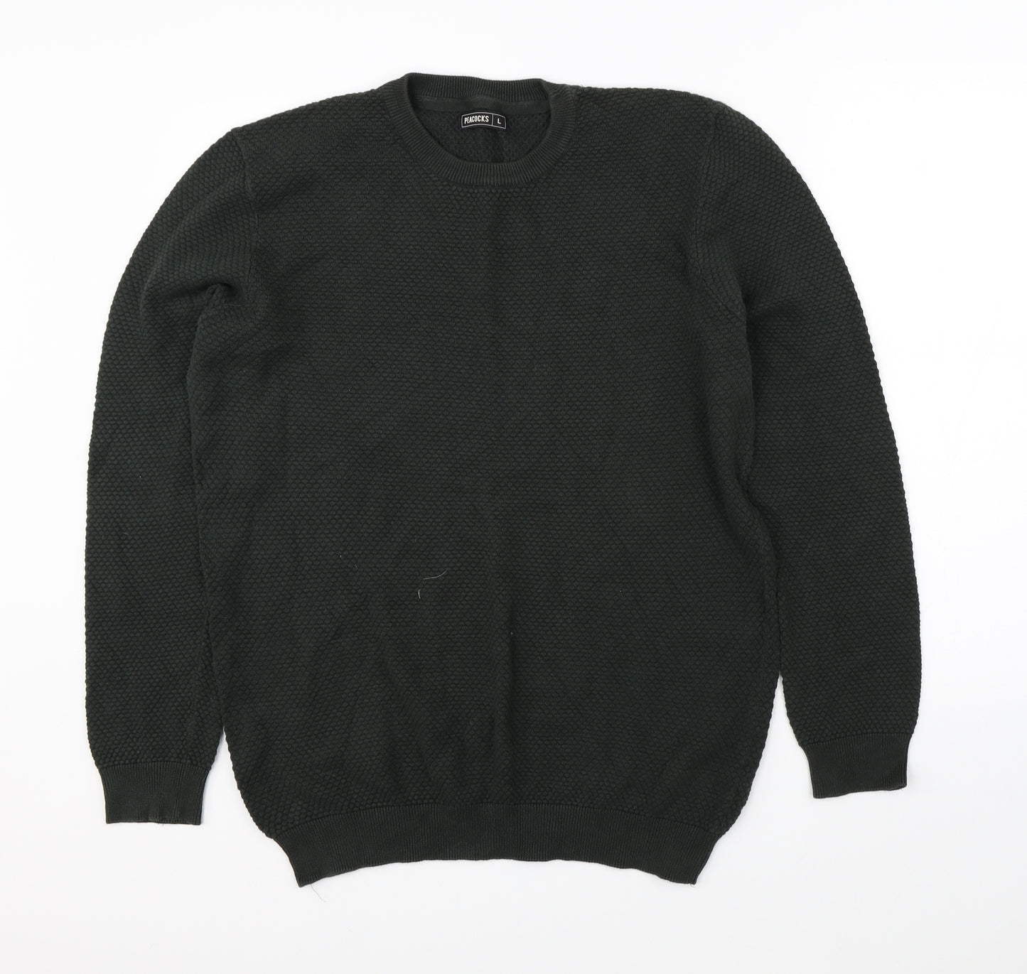 Peacocks Mens Green   Pullover Jumper Size L