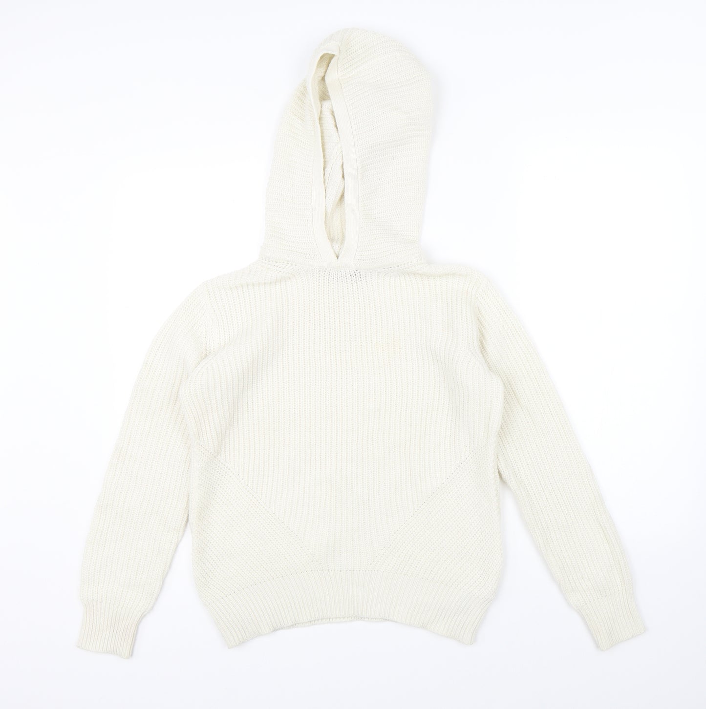 Marks & Spencer Mens White  Knit Pullover Jumper Size XS