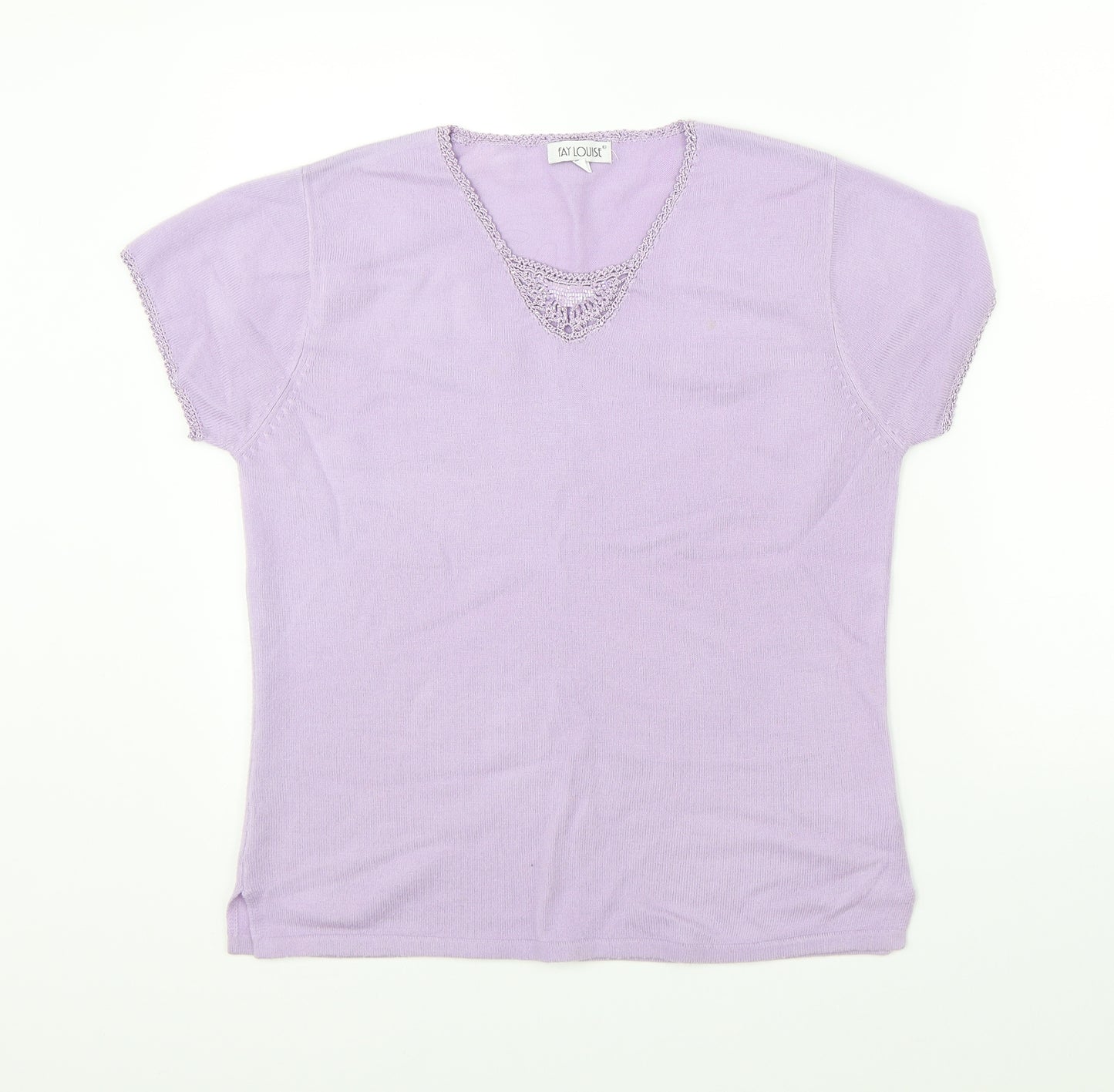 Fay Louise Womens Purple   Basic Blouse Size L