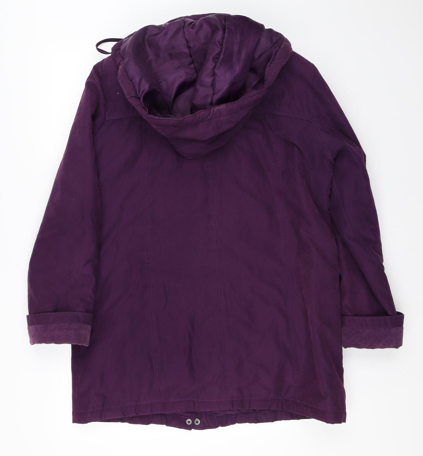 BM Collection Womens Purple   Overcoat Coat Size S