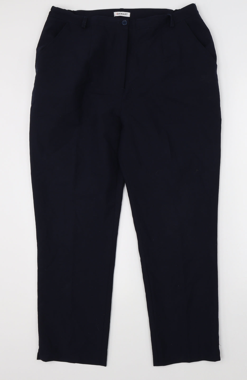 Damart Womens Blue   Dress Pants Trousers Size 18 L26 in