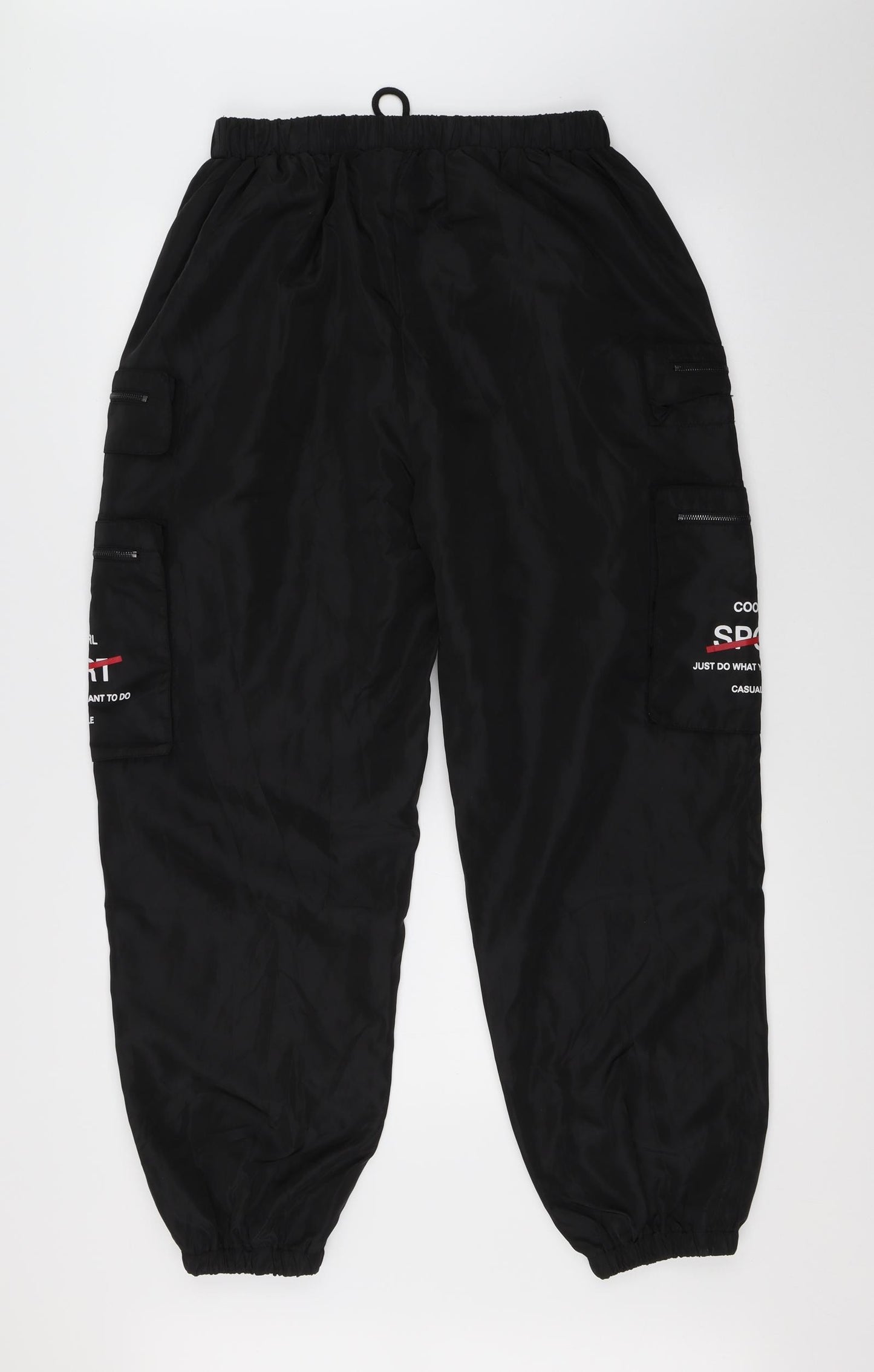 SheIn Womens Black   Jogger Trousers Size L L26 in