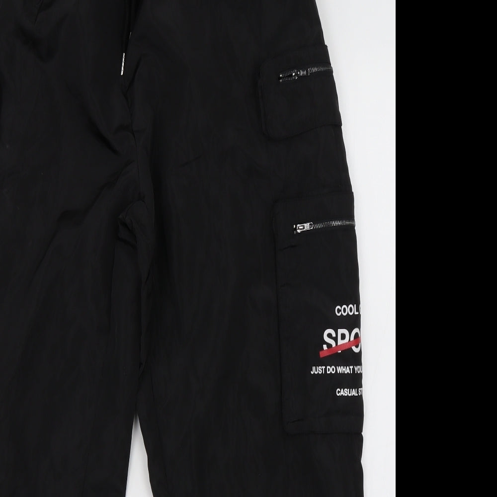 SheIn Womens Black   Jogger Trousers Size L L26 in